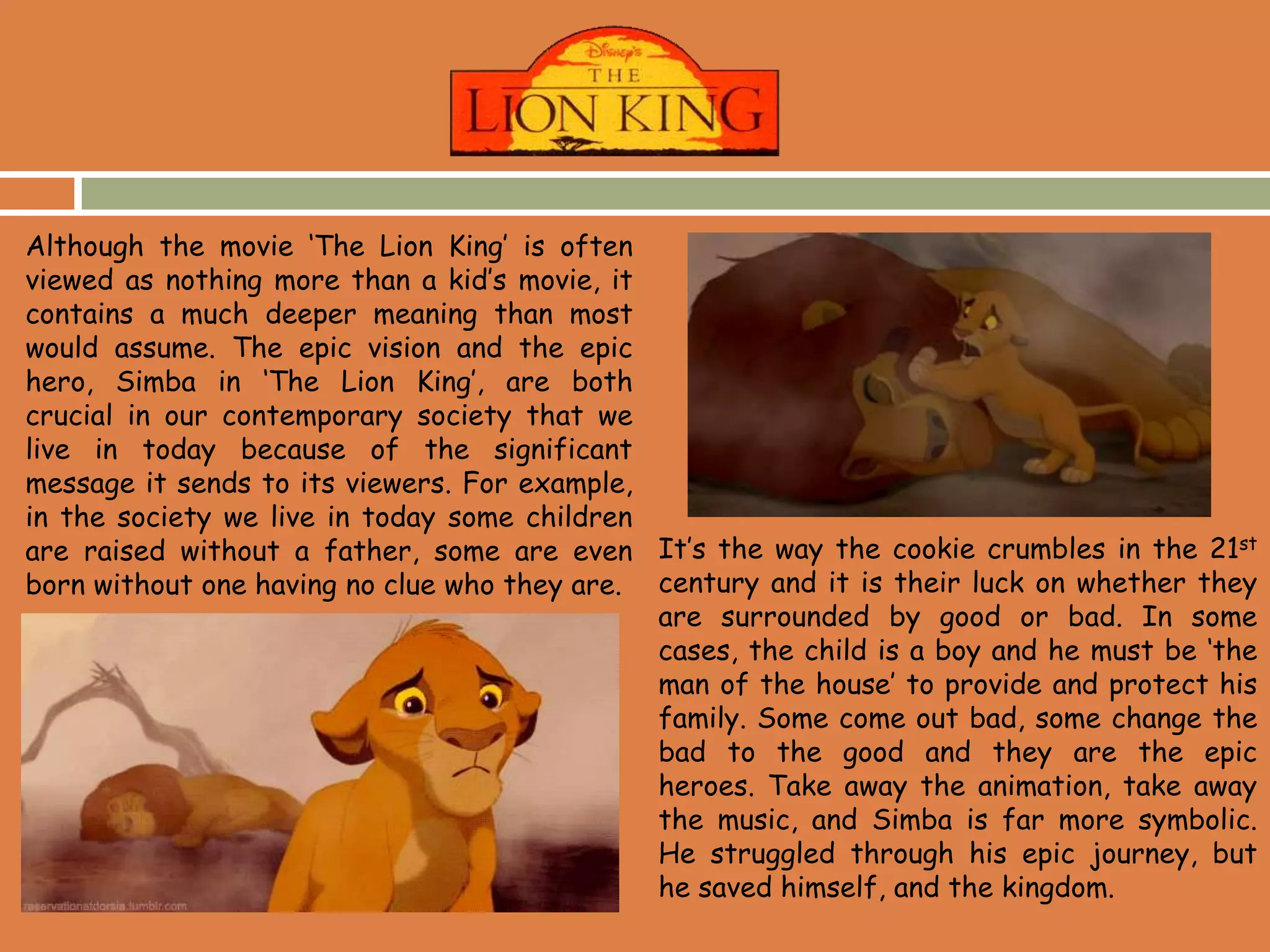 The lion king ppt | PPTX
