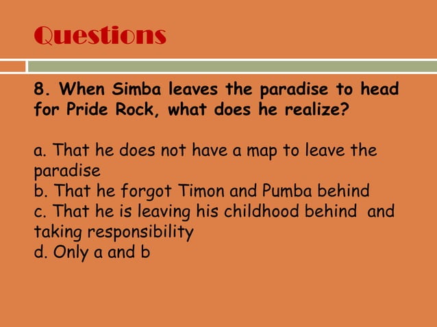 The Lion King Ppt