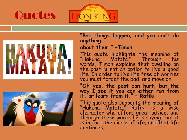 The Lion King Ppt