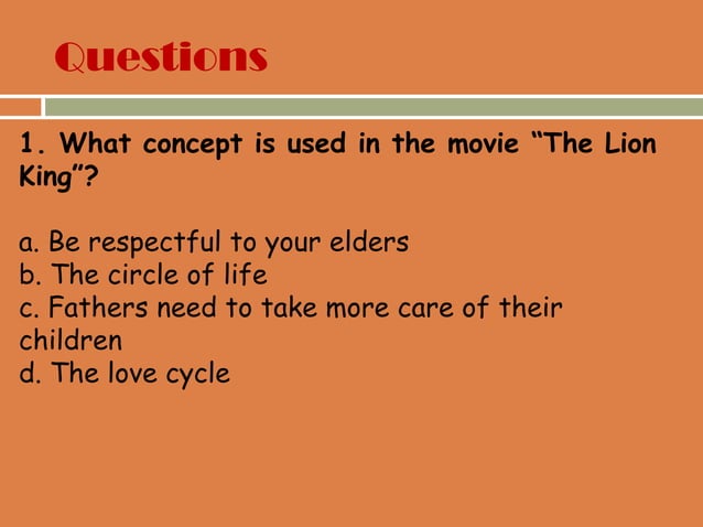 The Lion King Ppt