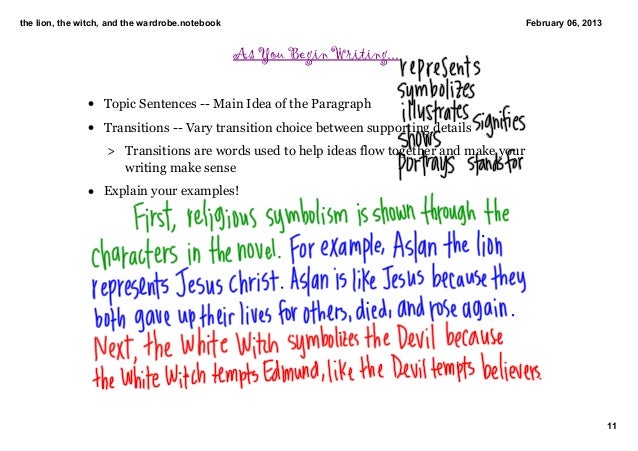 The Lion The Witch And The Wardrobe Essay Notes