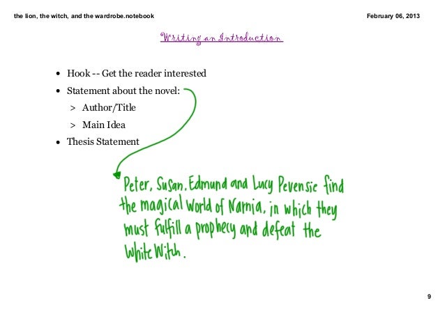 Lion witch wardrobe essay