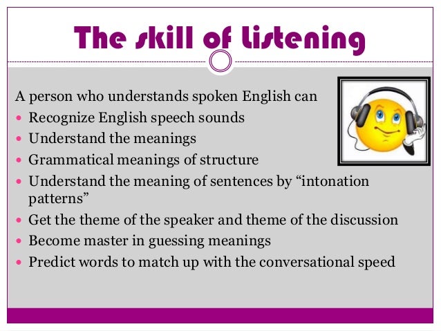 The Listening Skill In Linguistics