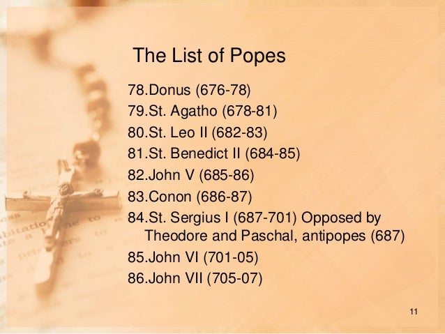The List of Popes made with ConceptDraw MindMap