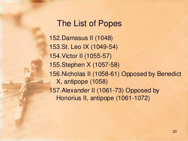 The List of Popes made with ConceptDraw MindMap