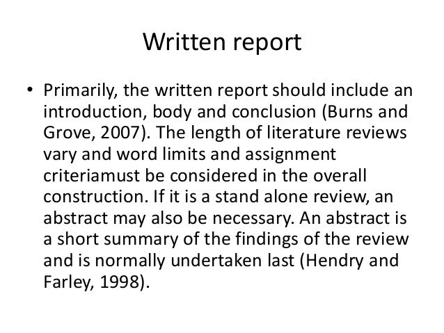 literature review template word