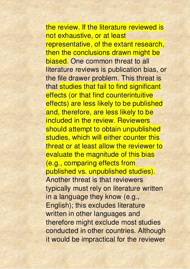 Why does a researcher conduct a literature review image