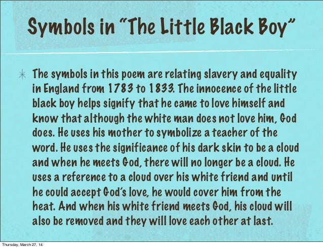 The little black boy