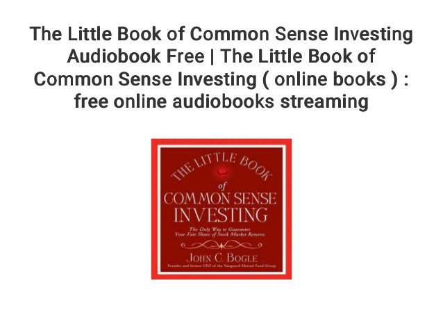 The Little Book of Common Sense Investing Audiobook Free