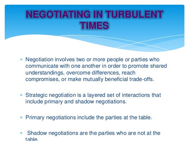 negotiations book