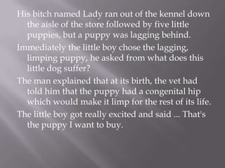 The little boy and the puppy | PPSX