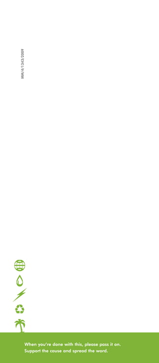 MM/4/1343/2009




            When you’re done with this, please pass it on.
            Support the cause and spread the word.
 