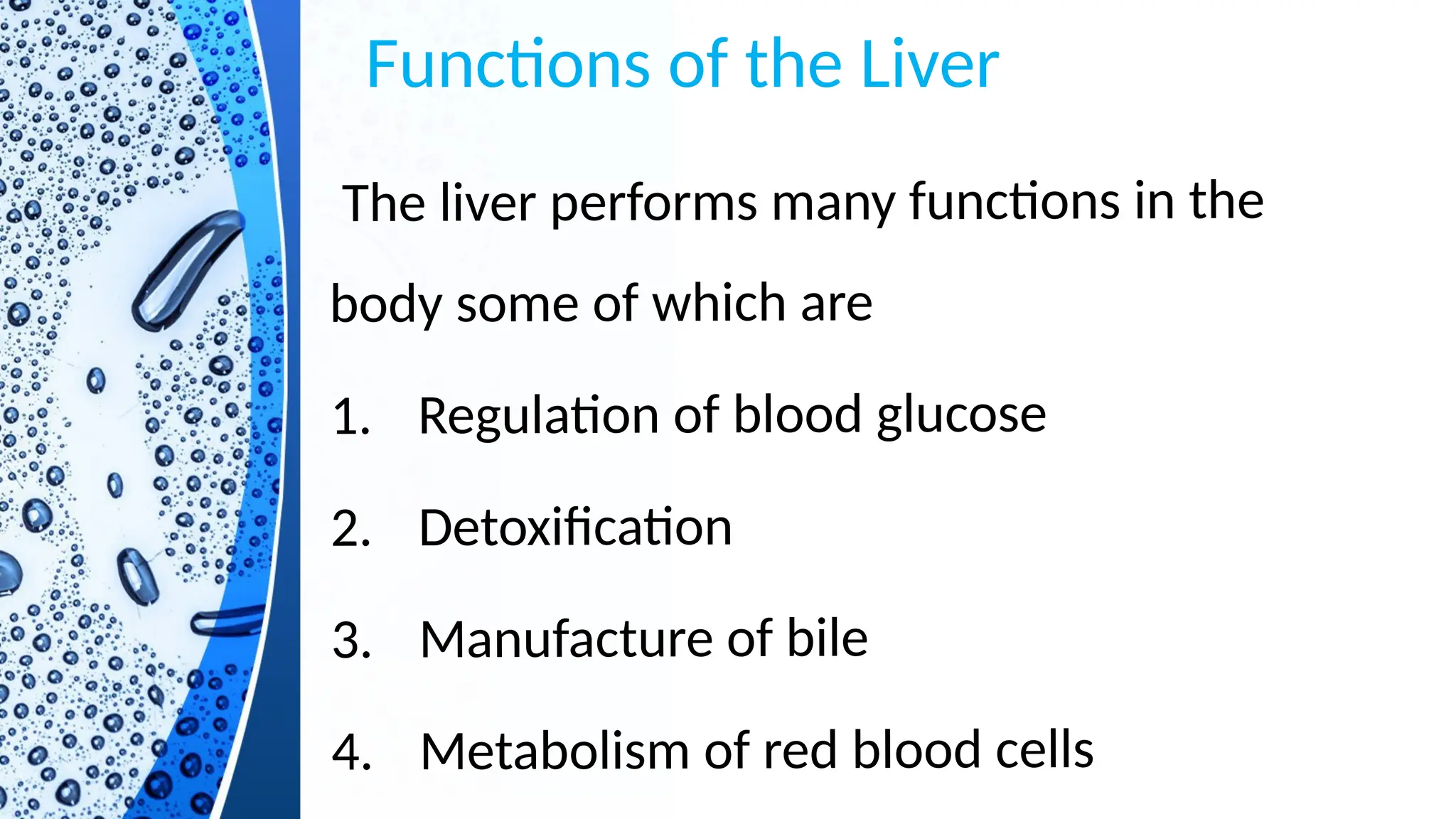 The liver: roles in homeostasis and diseases | PPTX