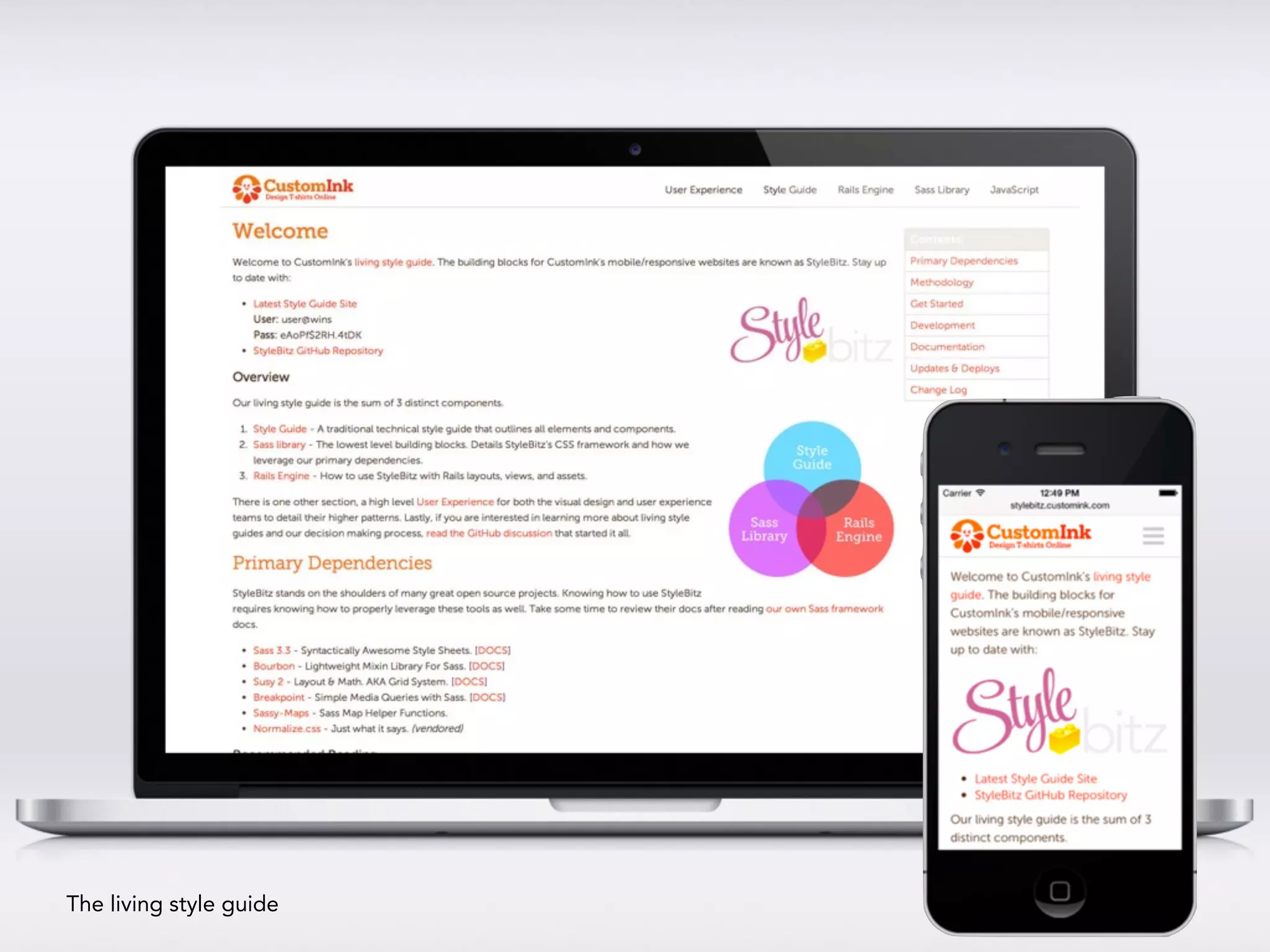 The living style guide 
 