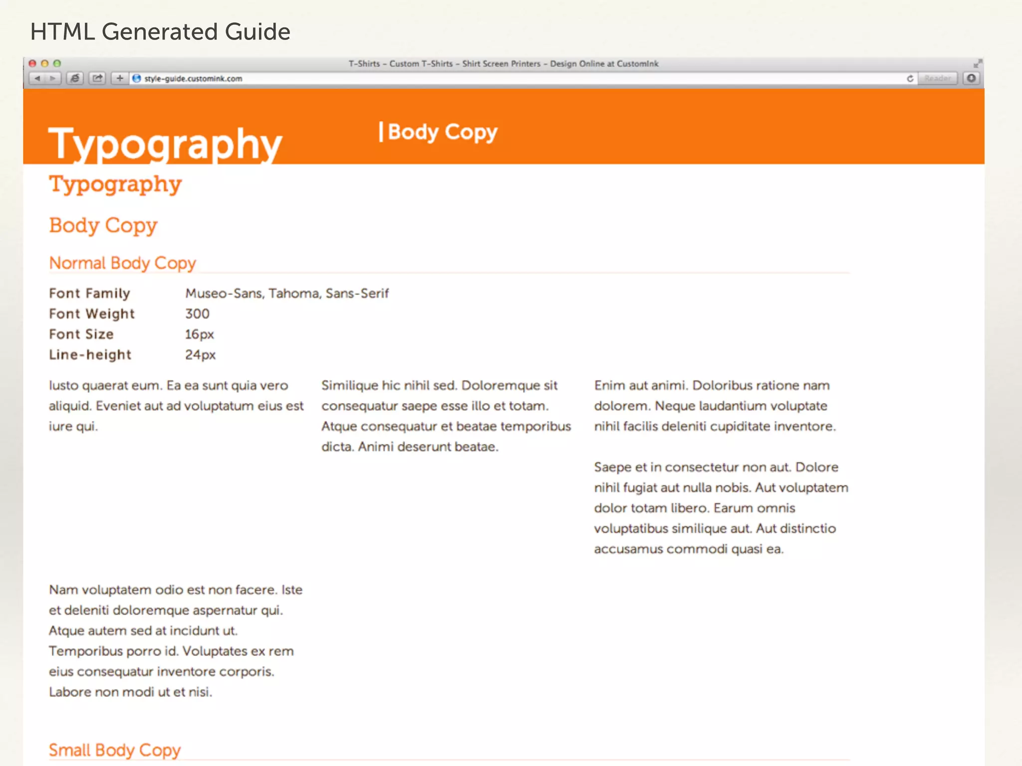 HTML Generated Guide 
 