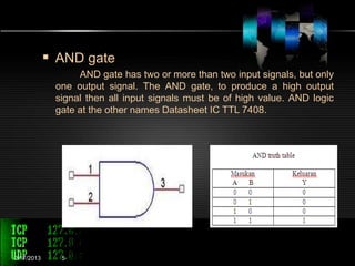 The logic gate circuit | PPTX