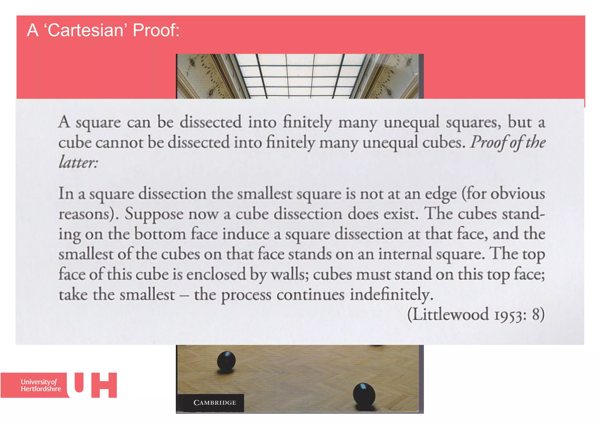 A ‘Cartesian’ Proof:
 