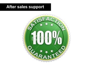    After sales support<br />