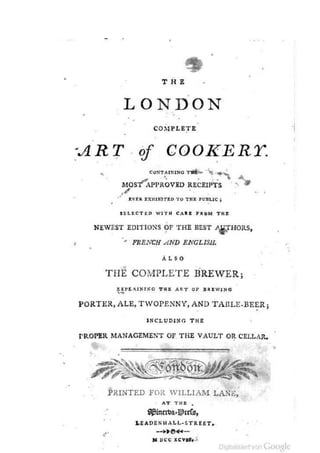 The London Cookbook