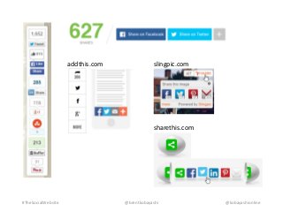 addthis.com slingpic.com 
sharethis.com 
#TheSocialWebsite @brentkobayashi @kobayashionline 
 