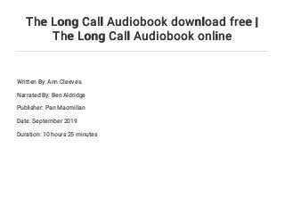 the long call book the long call book