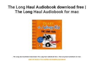 the long haul book