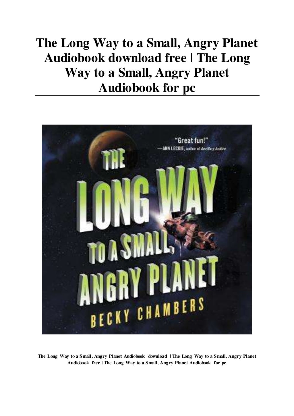 the long way to a small angry planet wayfarers 1 the long way to a small angry planet wayfarers 1
