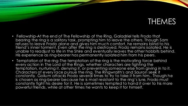 the lord of the rings essay While others have tried to bring these stories alive by using video, animation and radio recreations, there is a problem with these video adaptations the directors. the lord of the rings essay While others have tried to bring these stories alive by using video, animation and radio recreations, there is a problem with these video adaptations the directors.