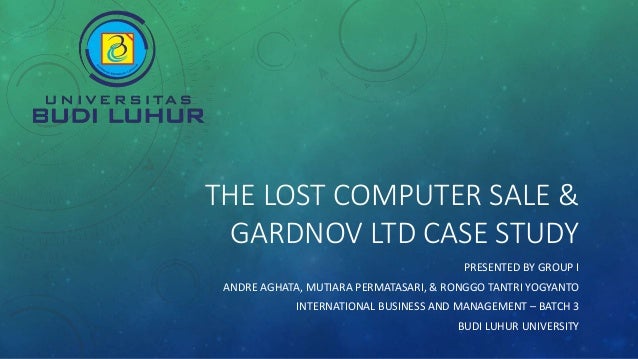 The lost computer sale case study solution image