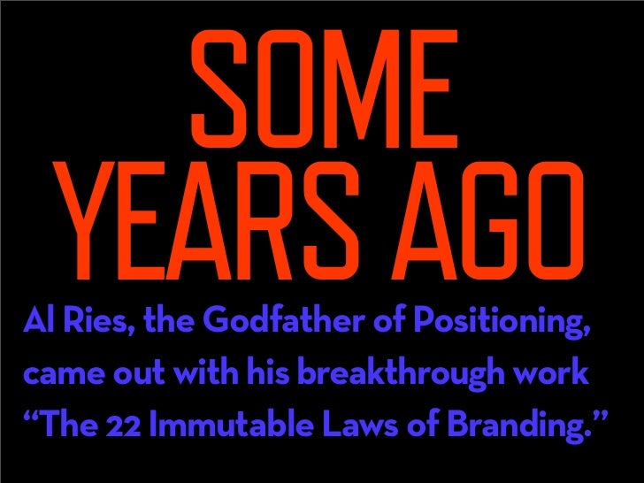 While there are some excellent points contained in his
text, Mr. Ries did not include what I consider one of the
most rudi...