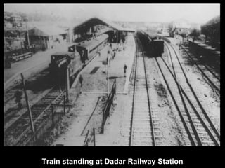 Train standing at Dadar Railway Station 