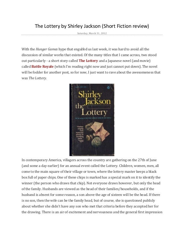 the lottery by shirley jackson summary theme