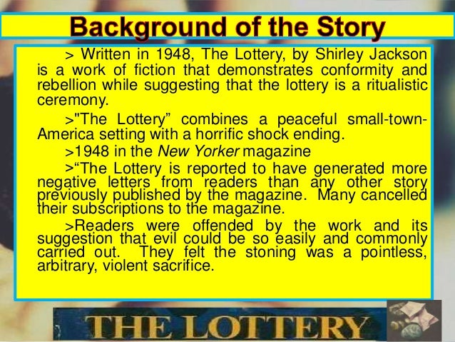 Lottery shirley jackson essay