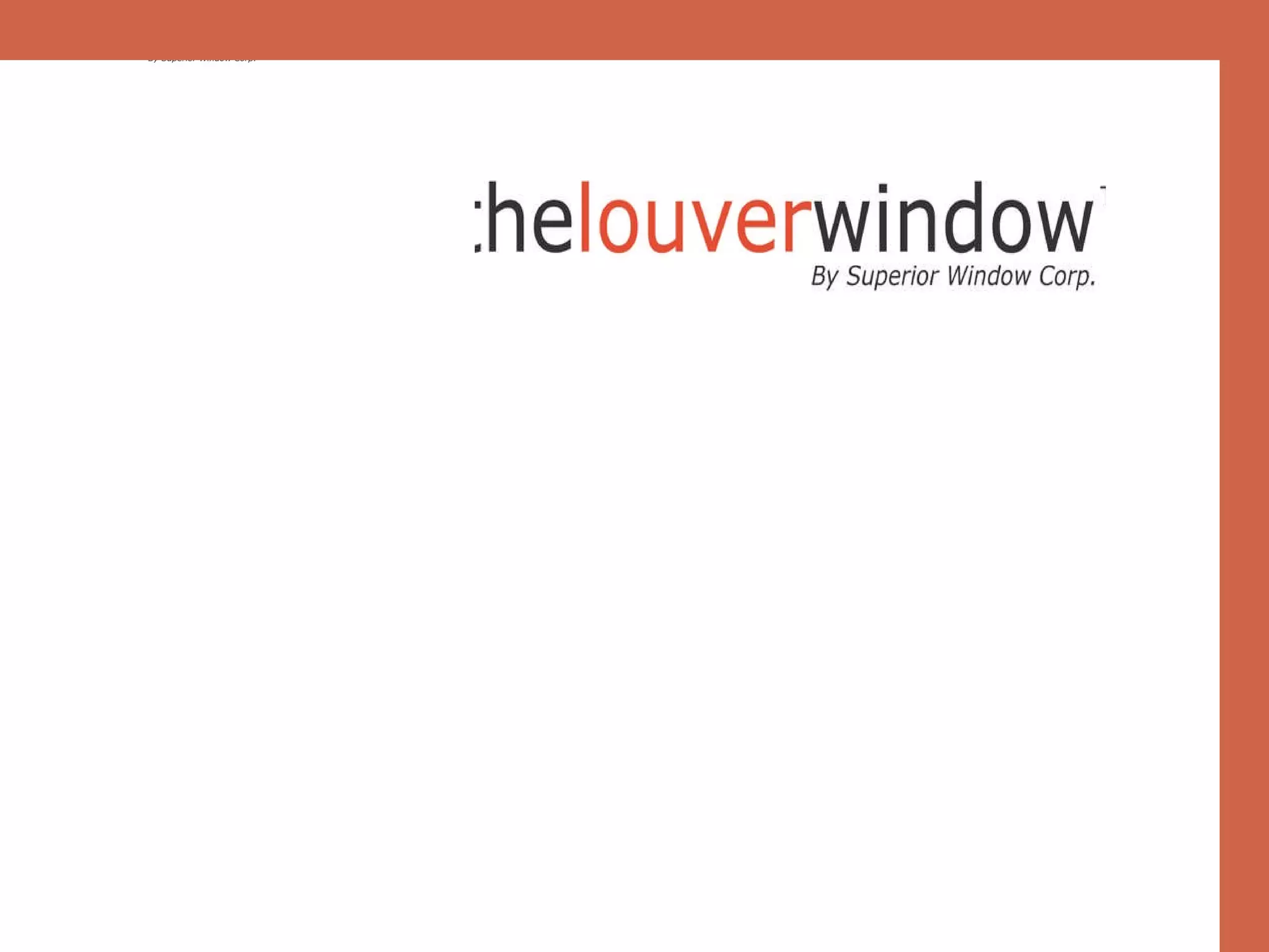 The Louver Window PPT