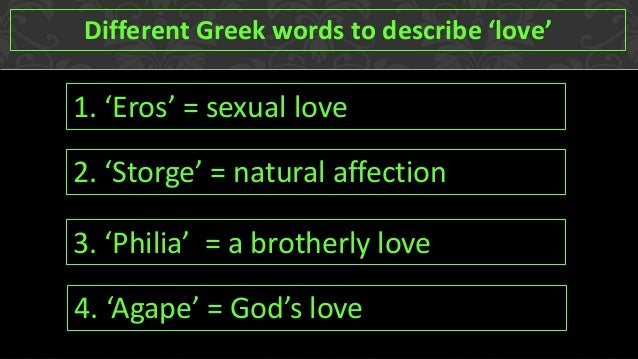 Different Greek Words Different Greek Words