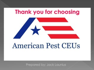 Thank you for choosing
Prepared by: Jack Launius
 