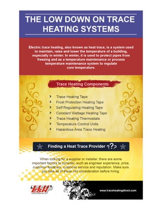 The Low Down on Trace Heating Systems