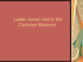Lower Junior visit to the
  Corinium Museum.
 