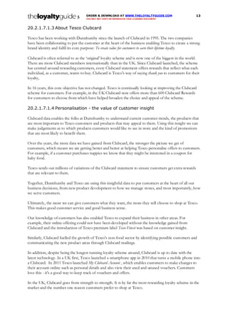 The Loyalty Guide 5 - Tesco & dunnhumby case study | PDF