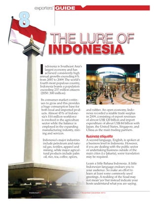 The Lure of Indonesia