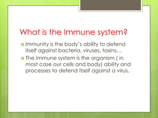 The lymphatic and immune system | PPTX | Allergies | Diseases and ...