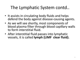 Limf Body The lymphatic system of the human body and health | PPTX