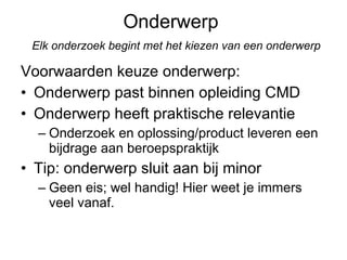 Onderwerp Naar Onderzoeksvraag - Thema 3 Scriptieworkshop | PPT