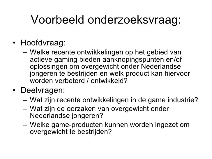 Onderwerp Naar Onderzoeksvraag - Thema 3 Scriptieworkshop