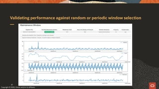 Validating performance against random or periodic window selection
Copyright © 2020, Oracle and/or its affiliates
37
 