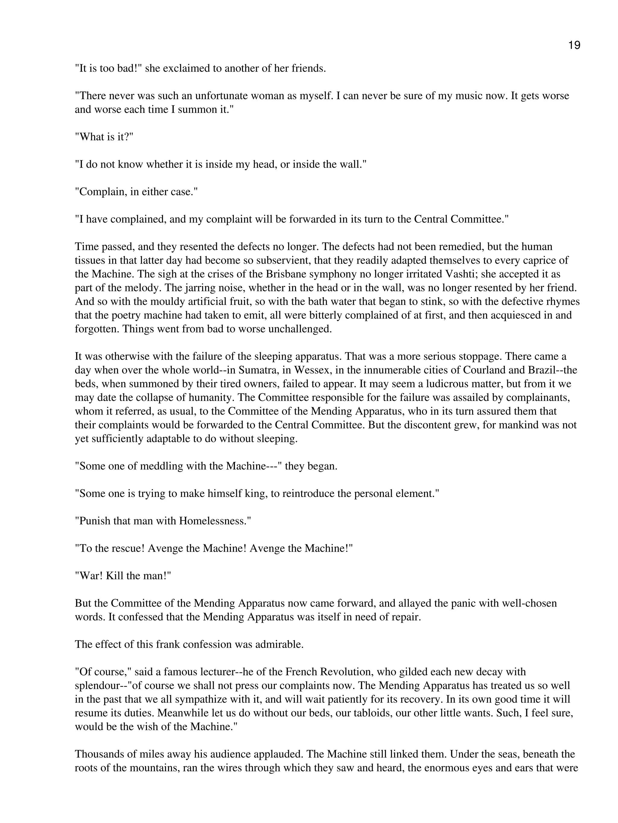 The machine stops | PDF