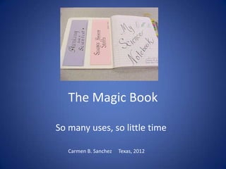 The Magic Book

So many uses, so little time

   Carmen B. Sanchez   Texas, 2012
 