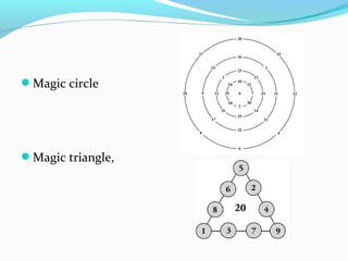 Magic circle
Magic triangle,
 