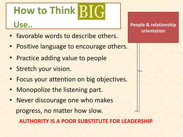 Thinking Big Book Report PPT Careers