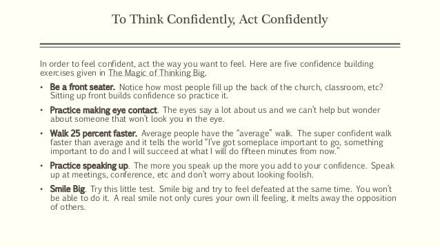 summary the magic of thinking big summary the magic of thinking big
